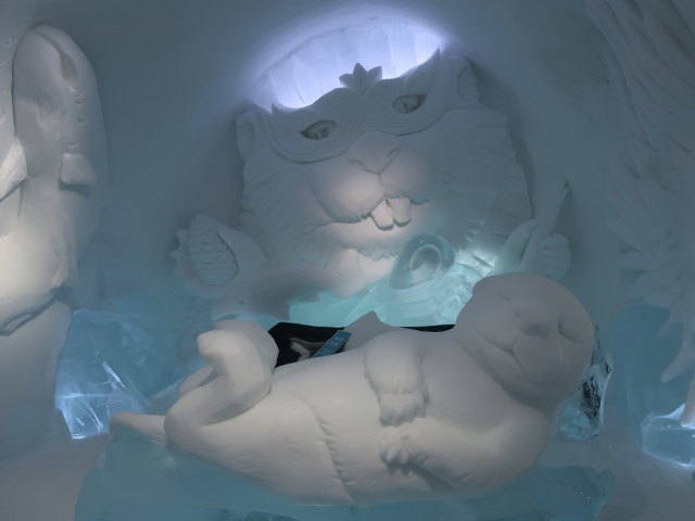 Art Suite 'An Otter's Midwinters Night's Dream' im Icehotel 36 in Jukkasj&auml;rvi (23. Feb.)