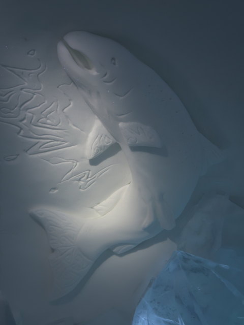 Art Suite 'An Otter's Midwinters Night's Dream' im Icehotel 36 in Jukkasj&auml;rvi (23. Feb.)