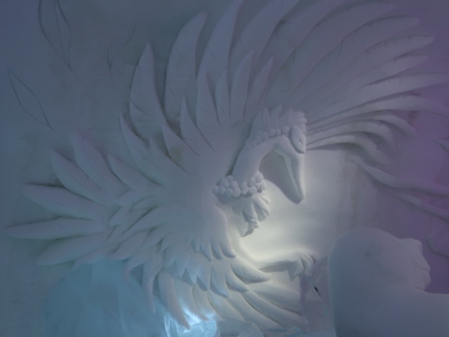 Art Suite 'An Otter's Midwinters Night's Dream' im Icehotel 36 in Jukkasj&auml;rvi (23. Feb.)