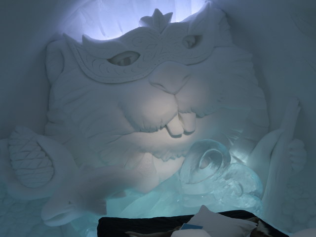 Art Suite 'An Otter's Midwinters Night's Dream' im Icehotel 36 in Jukkasj&auml;rvi (23. Feb.)