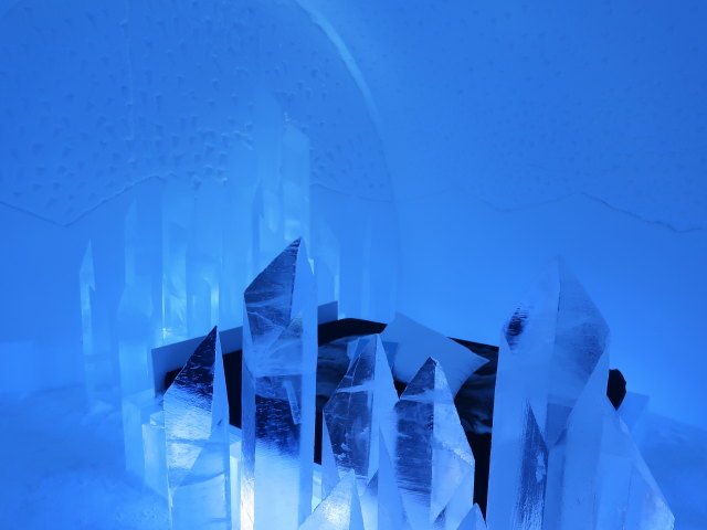 Ice Room im Icehotel 36 in Jukkasj&auml;rvi (23. Feb.)