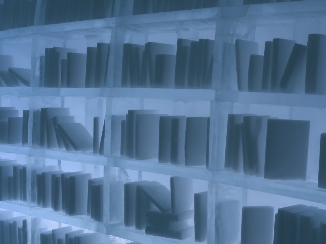 Art Suite 'Arctic Archive' im Icehotel 36 in Jukkasj&auml;rvi (23. Feb.)