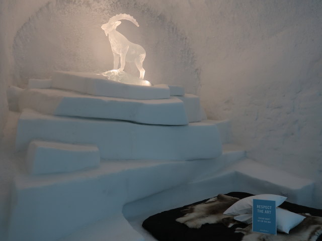 Art Suite 'Wanderlust' im Icehotel 365 in Jukkasj&auml;rvi (23. Feb.)