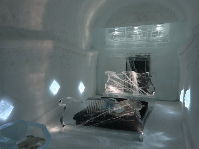 Deluxe Suite 'Raindrop Prelude' im Icehotel 365 in Jukkasj&auml;rvi (23. Feb.)