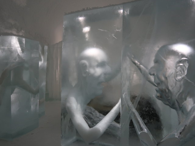 Deluxe Suite 'The Ice are the Window to the Soul' im Icehotel 365 in Jukkasj&auml;rvi (23. Feb.)