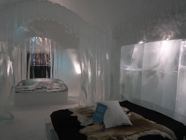 Deluxe Suite 'The Ice are the Window to the Soul' im Icehotel 365 in Jukkasj&auml;rvi (23. Feb.)