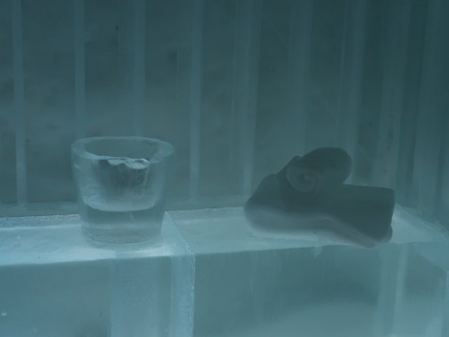 Art Suite 'Sauna' im Icehotel 365 in Jukkasj&auml;rvi (23. Feb.)