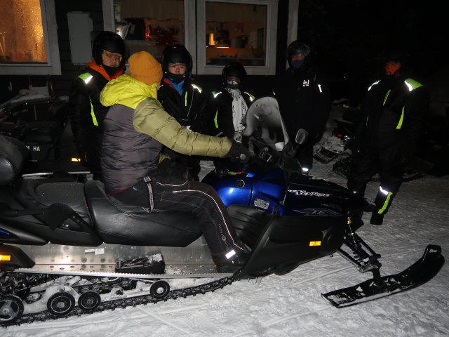 Markus am Nirpi Jounis V&auml;g in Kiruna (23. Feb.)