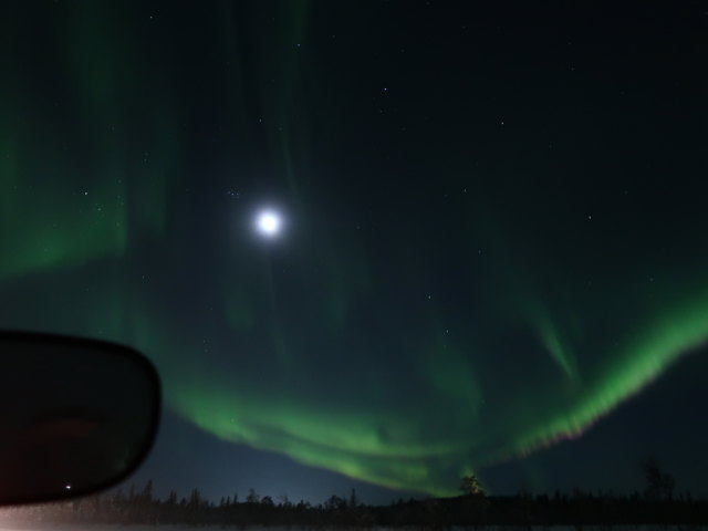 zwischen Jukkasj&auml;rvi und V&auml;kk&auml;r&auml;j&auml;rvi (23. Feb.)