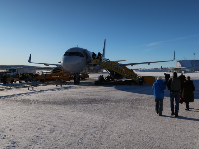 SK1041 am Kiruna Flygplats, 460 m (24. Feb.)