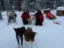 Ich und Markus in der Basis von Arctic Dogsled Adventure in Laxforsen (20. Feb.)