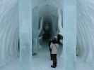 Main Hall Cathedral Grove im Icehotel 36 in Jukkasj&auml;rvi (23. Feb.)