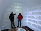 Markus und ich in der Art Suite 'Arctic Archive' im Icehotel 36 in Jukkasj&auml;rvi (23. Feb.)