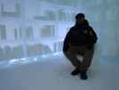 Markus in der Art Suite 'Arctic Archive' im Icehotel 36 in Jukkasj&auml;rvi (23. Feb.)