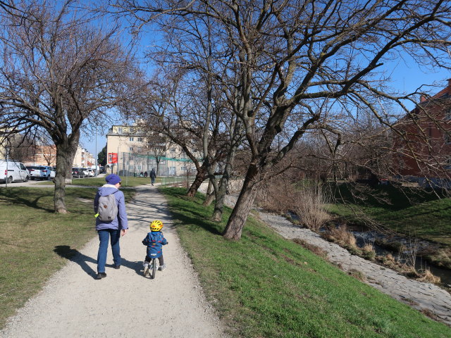 Sabine und Nils zwischen Pellmannbr&uuml;cke und Marenabr&uuml;cke