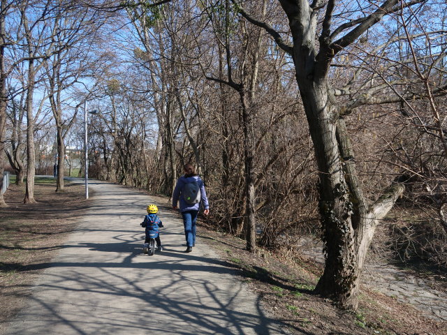 Nils und Sabine zwischen Pellmannbr&uuml;cke und Marenabr&uuml;cke