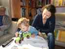 Papa, Nils und Sabine im Haus meiner Eltern