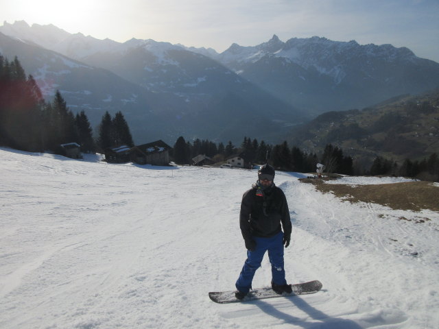 Markus auf der Talabfahrt Schruns