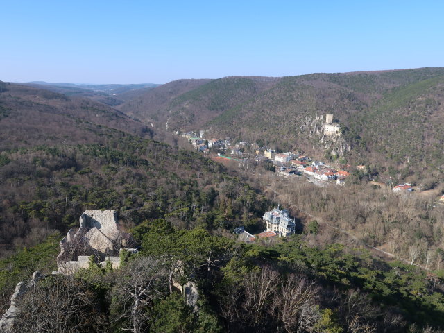Helenental von der Ruine Rauheneck aus