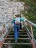 Nils und Sabine in der Ruine Rauheneck, 363 m