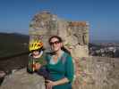 Nils und Sabine in der Ruine Rauheneck, 363 m