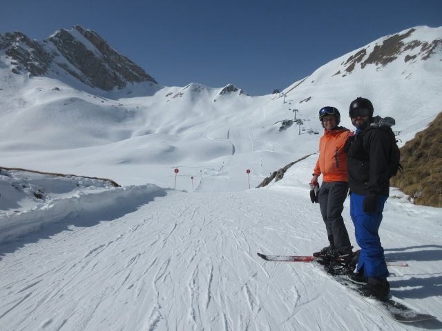 Ich und Markus auf der Madloch-Z&uuml;rsersee-Piste