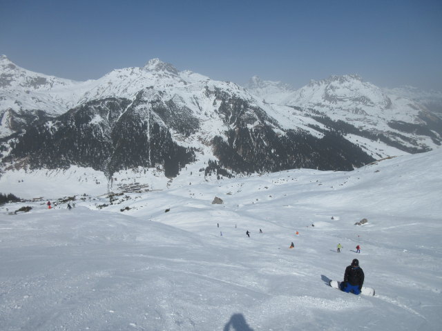 Markus auf der Madloch-Zug-Skiroute