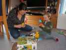 Sabine und Nils in unserer Wohnung