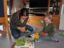 Sabine und Nils in unserer Wohnung