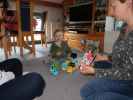 Birgit, Nils und Sabine in unserer Wohnung