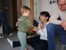 Sabine, Nils, Birgit und Mario in unserer Wohnung