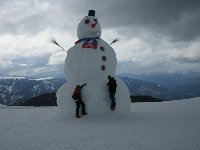 Ich und Markus am Kronplatz, 2.275 m (14. M&auml;rz)