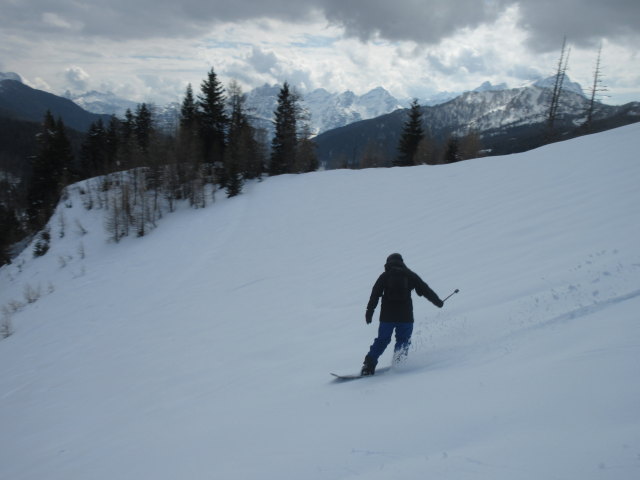 Markus neben der Piste 'Duel' (16. M&auml;rz)