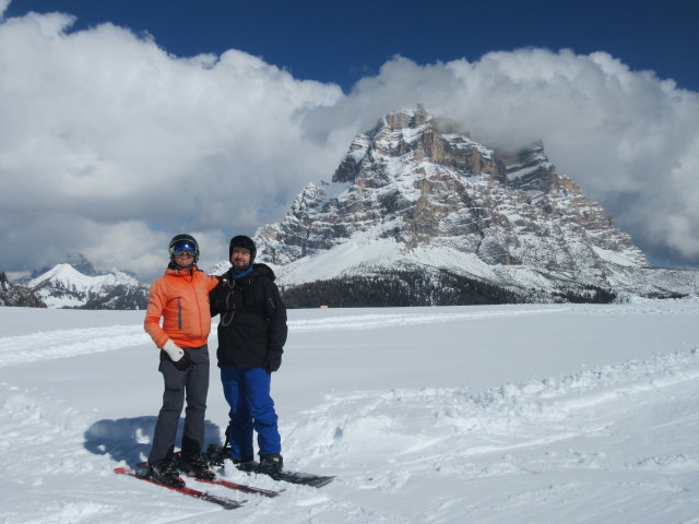 Ich und Markus am Col di Dof, 1.917 m (16. M&auml;rz)