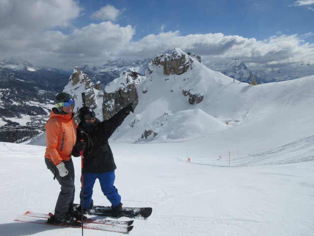 Ich und Markus auf der Piste 'Canalone' (17. M&auml;rz)