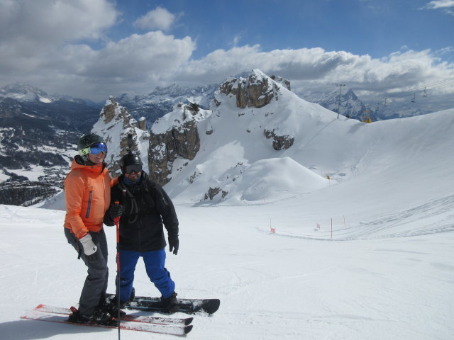 Ich und Markus auf der Piste 'Canalone' (17. M&auml;rz)
