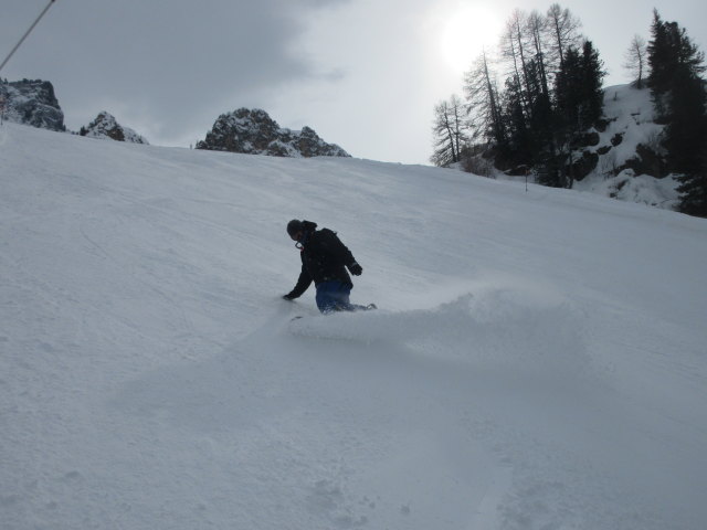 Markus auf der Piste 'Variante Ornella' (18. M&auml;rz)