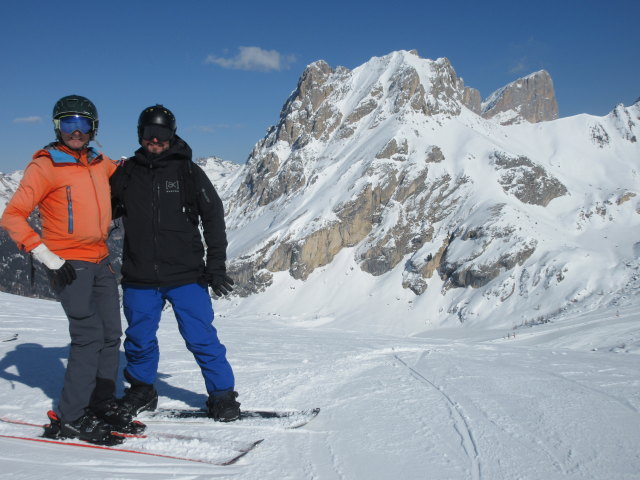 Markus und ich am S&egrave;la dal Brun&eacute;ch, 2.428 m (19. M&auml;rz)