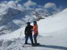 Markus und ich am Passo Padon, 2.369 m (16. M&auml;rz)