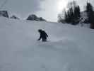 Markus auf der Piste 'Variante Ornella' (18. M&auml;rz)