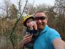 Nils und ich zwischen Strebersdorfer Stra&szlig;e und Garten des Gebetes