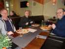 Franz, Gerhard und Gerhard in der Pizzeria Dolce Vita