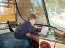 Nils im Tram Cockpit