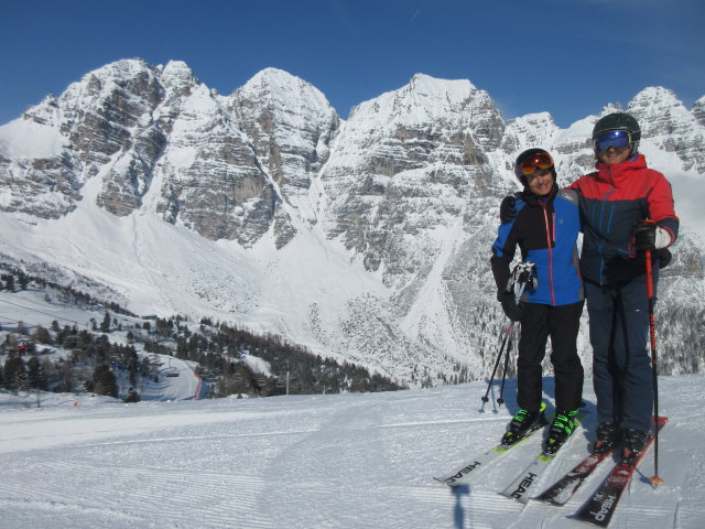 Stefan und ich bei der Bergstation der Kreuzjochbahn, 2.110 m