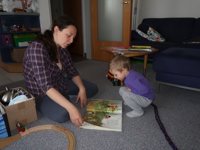 Sabine und Nils in unserer Wohnung