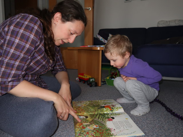 Sabine und Nils in unserer Wohnung