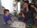 Nils und Sabine in unserer Wohnung