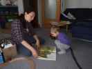 Sabine und Nils in unserer Wohnung