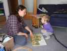 Sabine und Nils in unserer Wohnung
