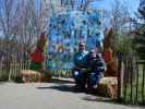 Ich, Sabine und Nils am Ostermarkt in den Blumeng&auml;rten Hirschstetten